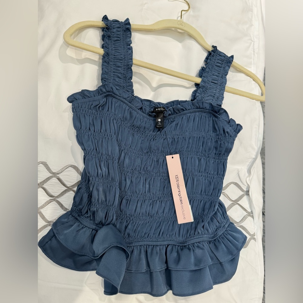 Aqua blue tank top